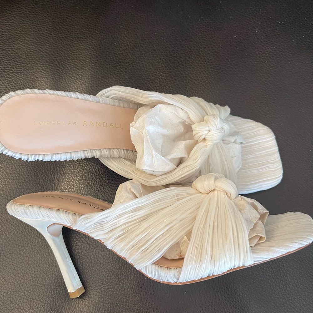 Loeffler Randall Pleated Skinny Heel Sandals